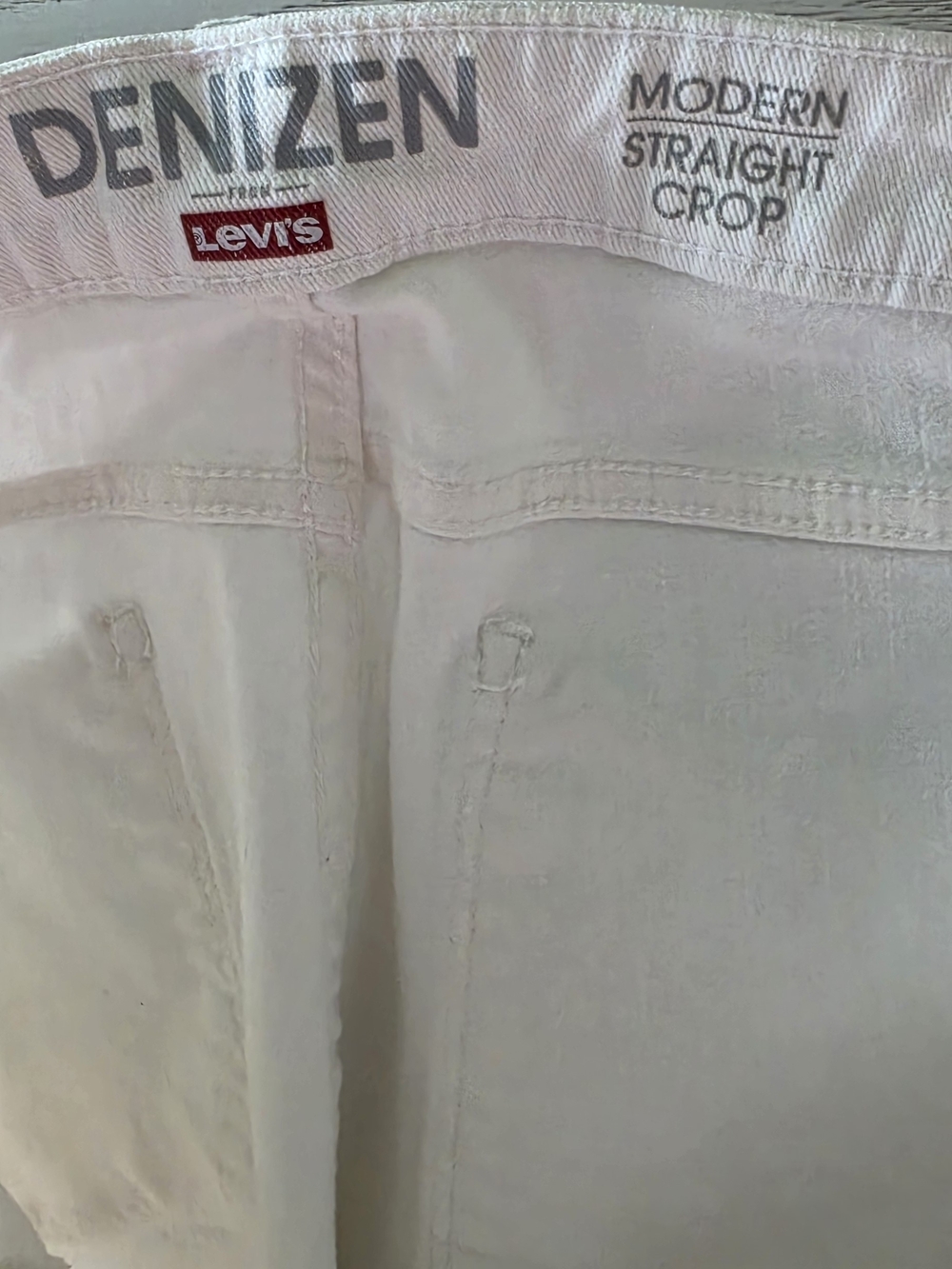 Levi's White Straight Crop Men's Jeans